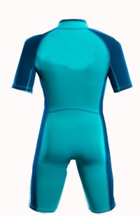 ADS005 manufacturing children's wetsuit style design one-piece wetsuit style 2MM custom-made short-sleeved wetsuit style wetsuit center detail view-1